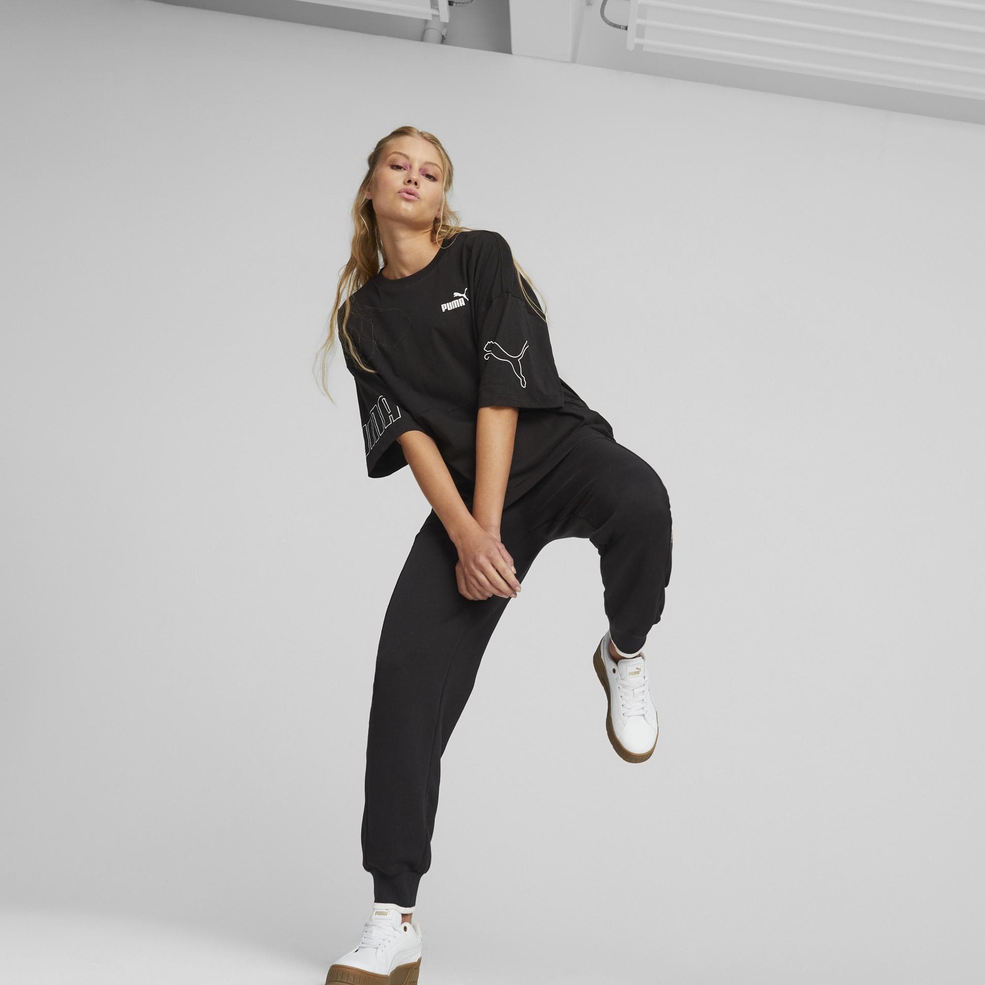 Puma POWER Colorblock Pants Dámské tepláky US L 673639-01 - náhled 5
