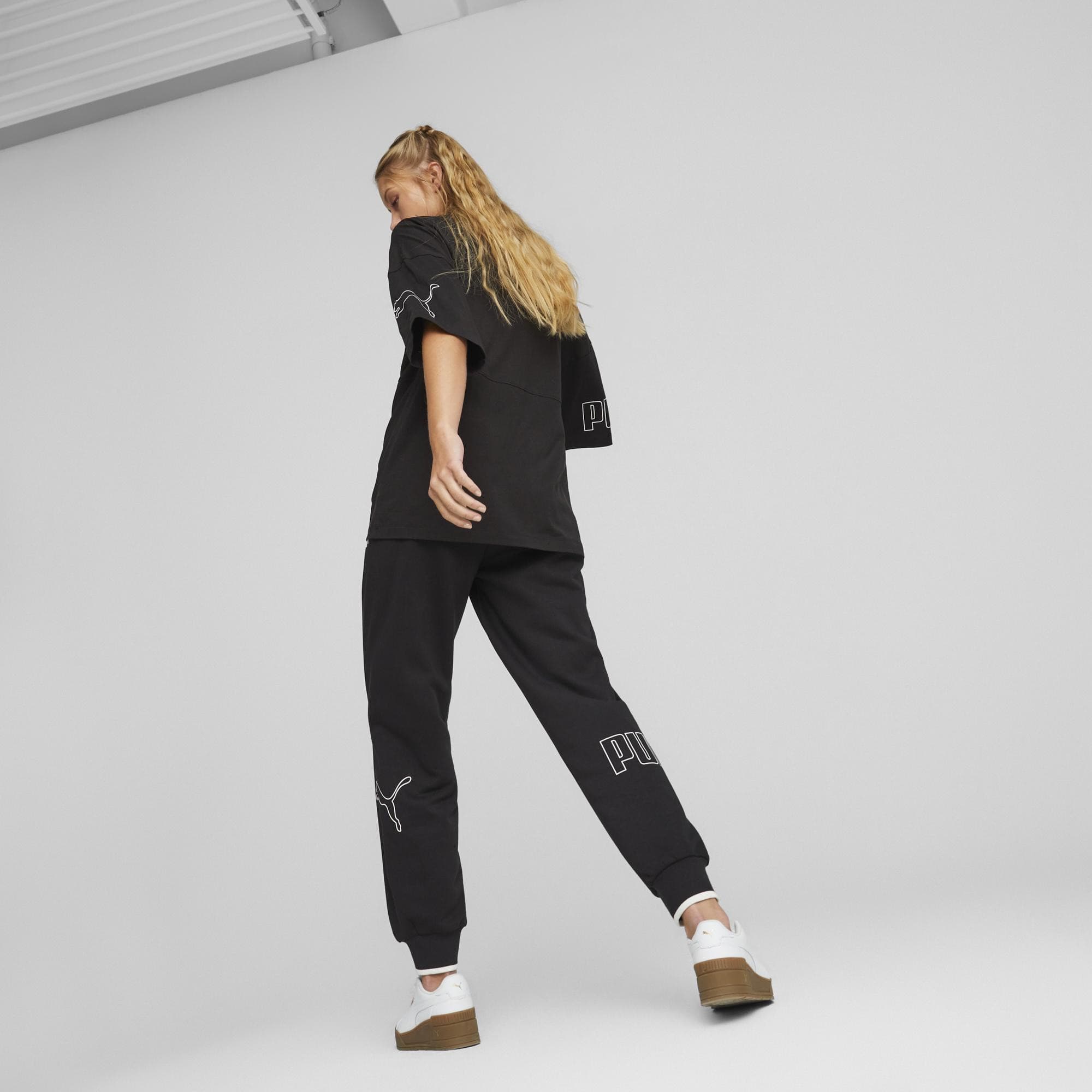 Puma POWER Colorblock Pants Dámské tepláky US L 673639-01 - náhled 4