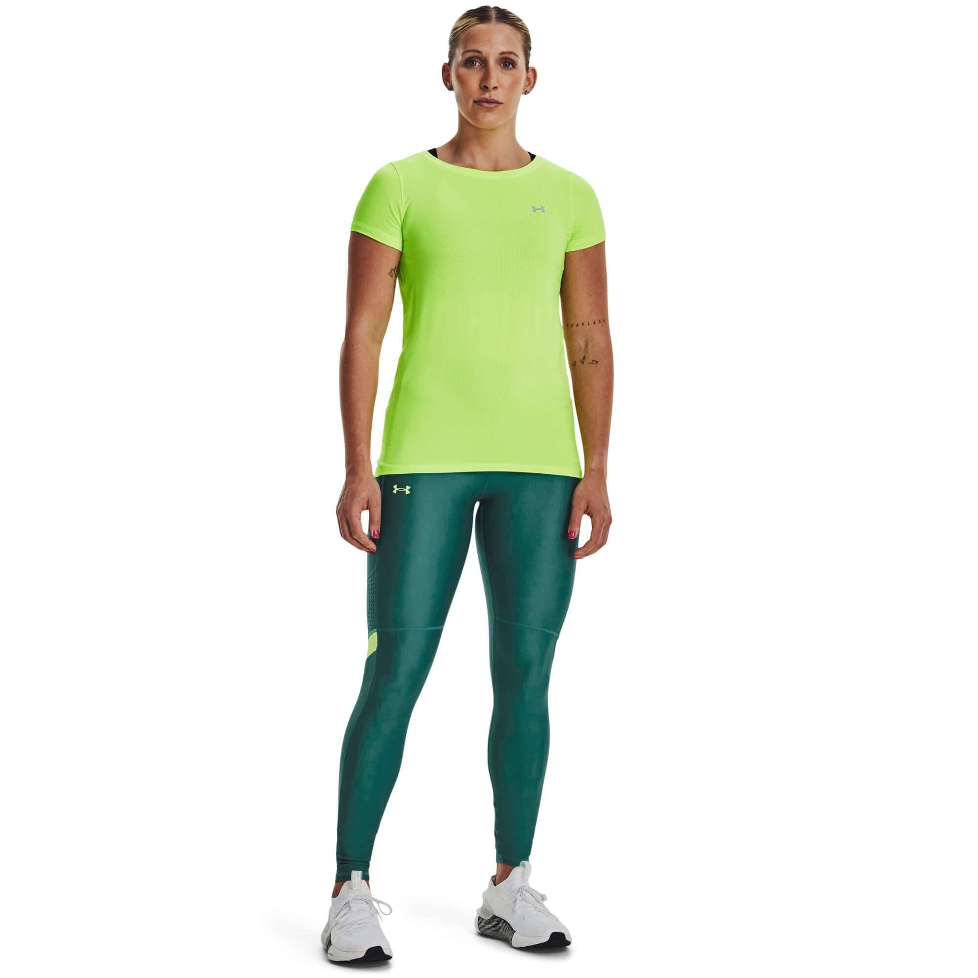Under Armour Armour Mesh Panel Leg Dámské legíny US L 1378753-722 - náhled 3