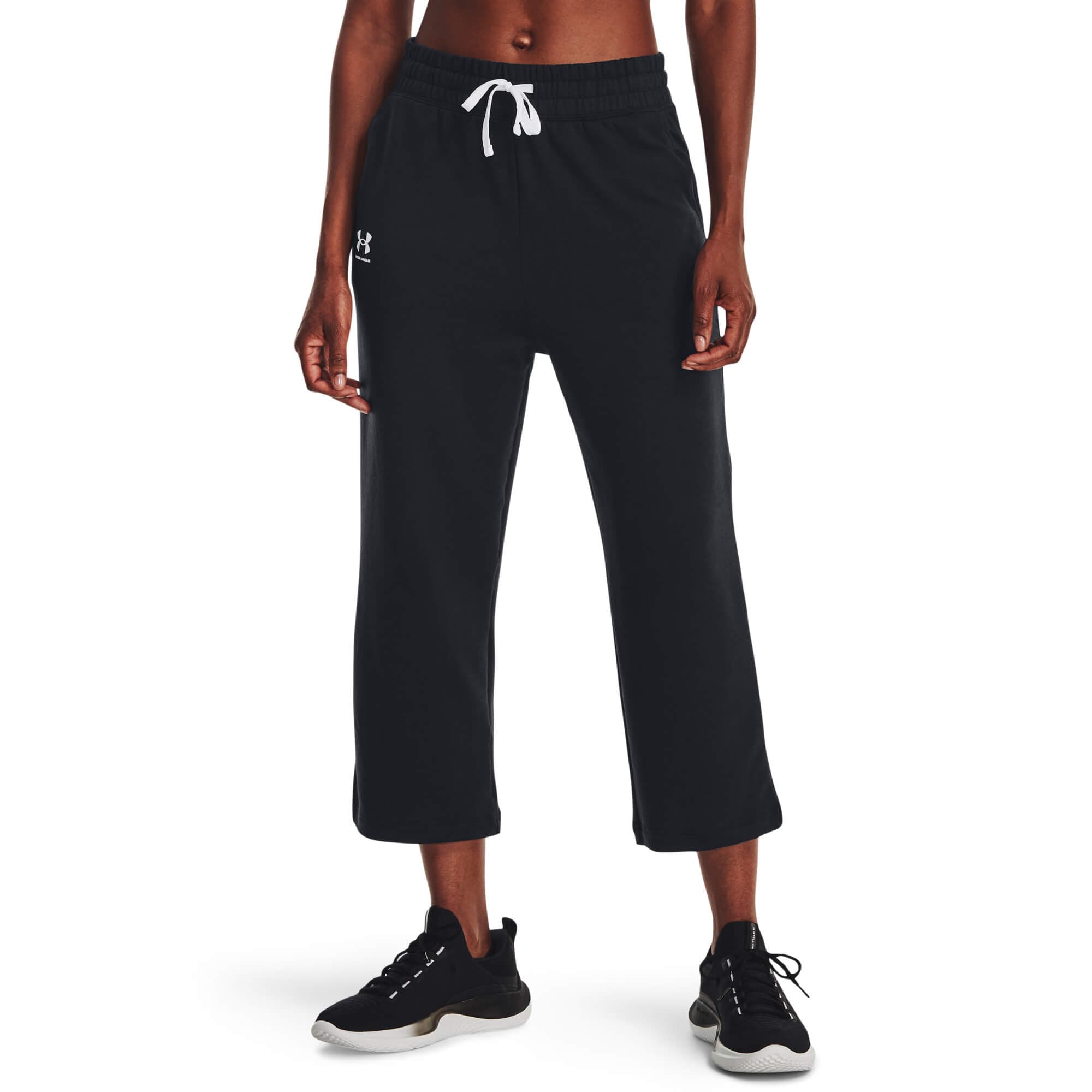 Under Armour UA Rival Terry Flare Crop Dámské tepláky US M 1377000-001 - náhled 1