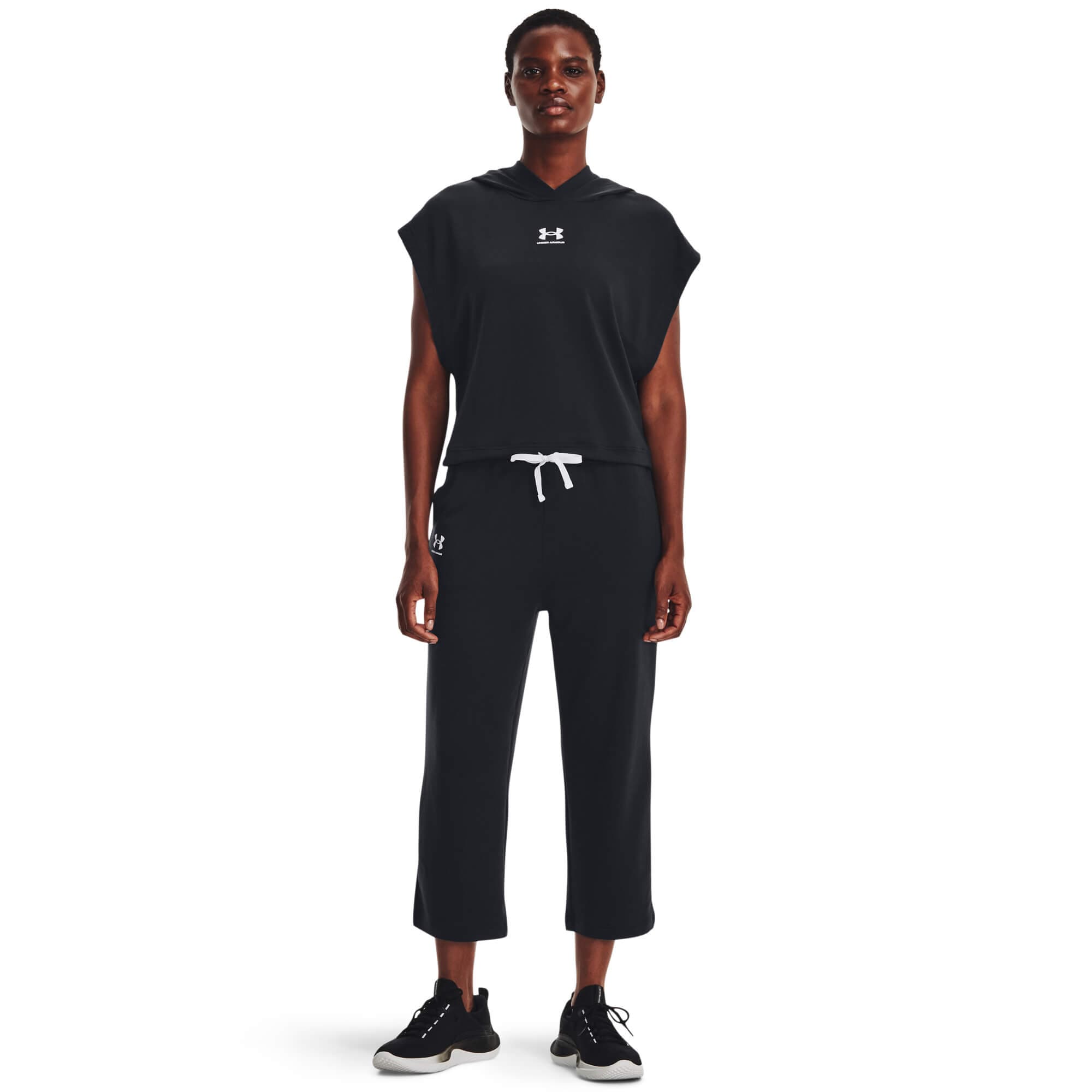 Under Armour UA Rival Terry Flare Crop Dámské tepláky US M 1377000-001 - náhled 3