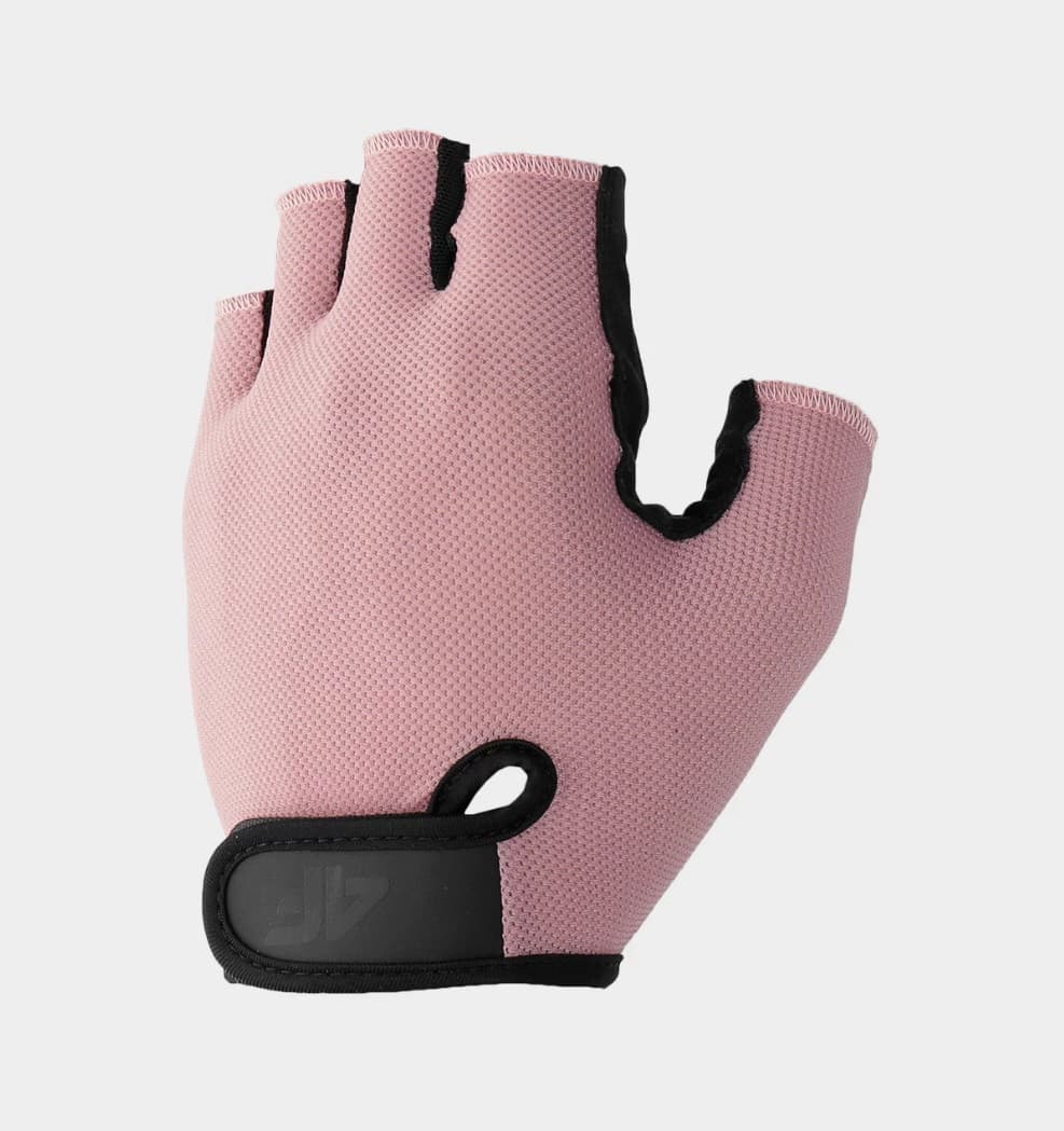 4F 4FSS23AFGLU058 LIGHT PINK Cyklistické rukavice US S 4FSS23AFGLU058 LIGHT PINK