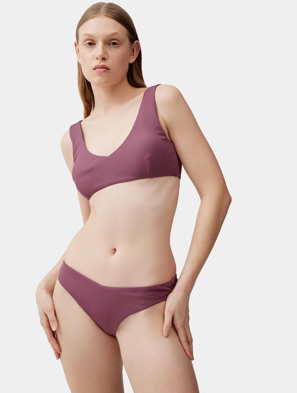 4F 4FSS23UBKTF024 DARK PINK Horní díl plavek US L 4FSS23UBKTF024 DARK PINK - náhled 3