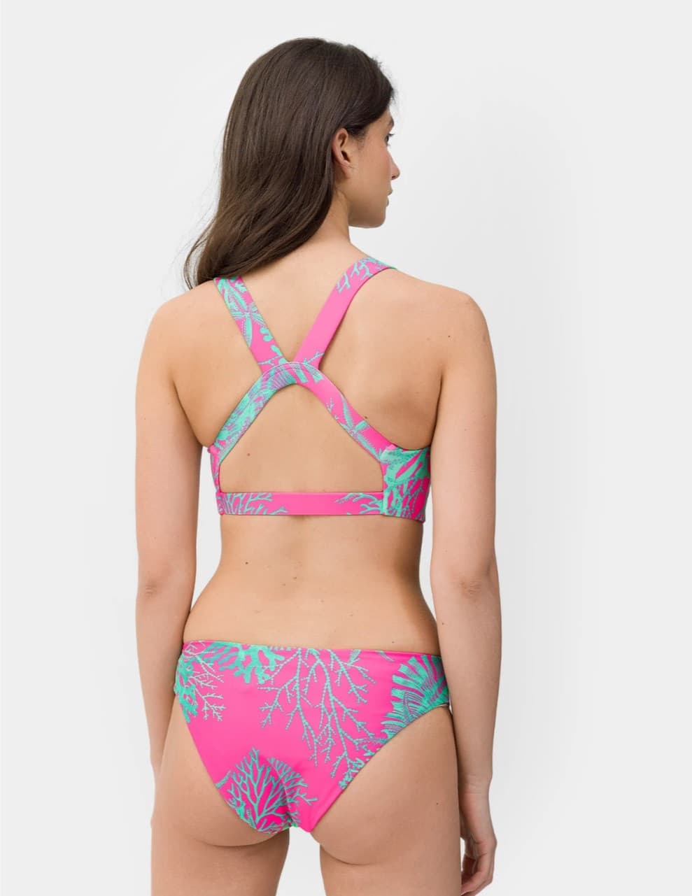 4F 4FSS23UBKTF019 MULTICOLOUR ALLOVER Horní díl plavek US S 4FSS23UBKTF019 MULTIC ALLO - náhled 4
