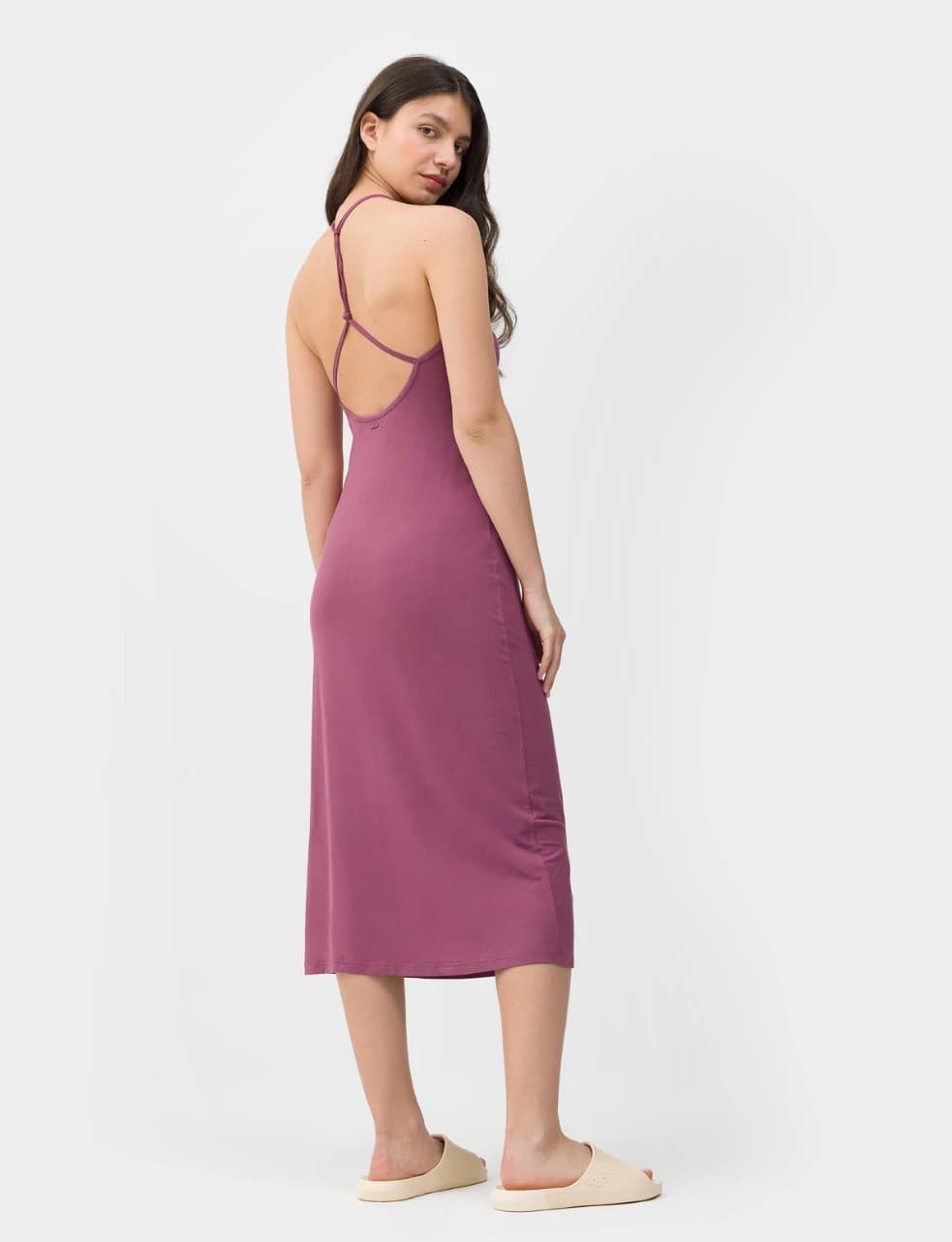 4F 4FSS23TDREF050 DARK PINK Dámské šaty US L 4FSS23TDREF050 DARK PINK - náhled 3