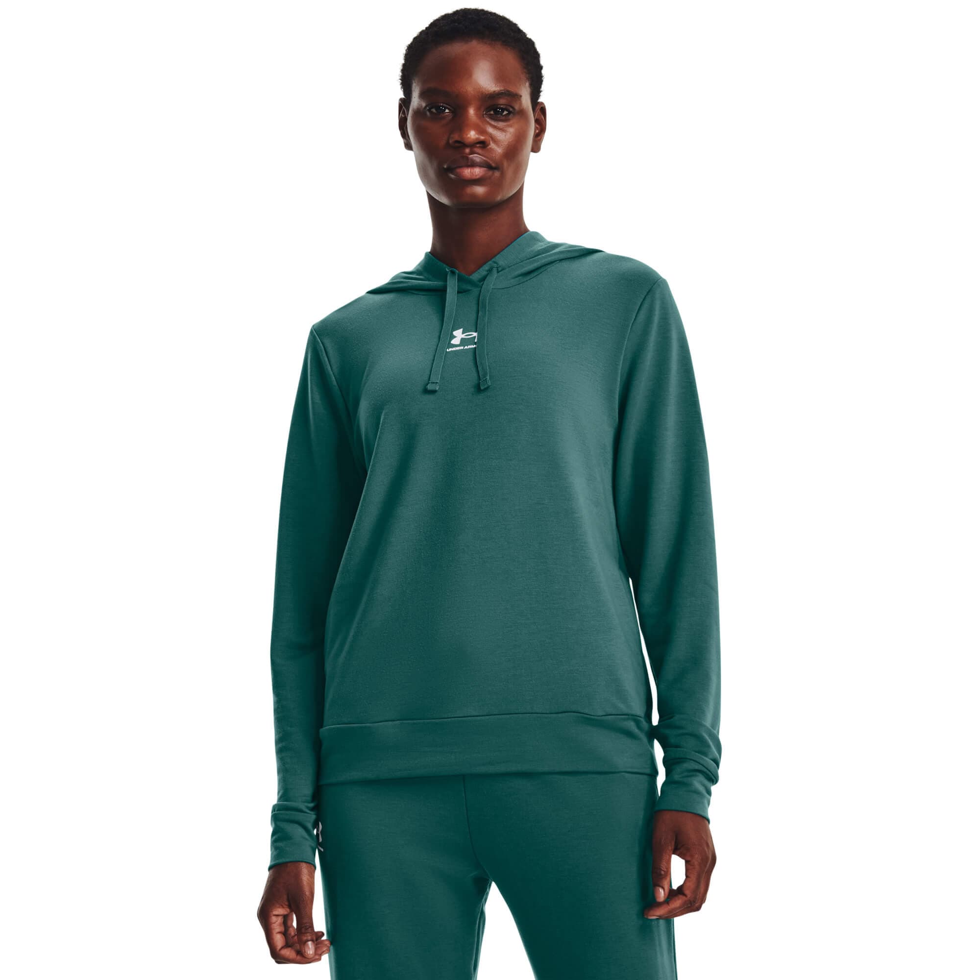 Under Armour Rival Terry Hoodie Dámská mikina US L 1369855-722 - náhled 1