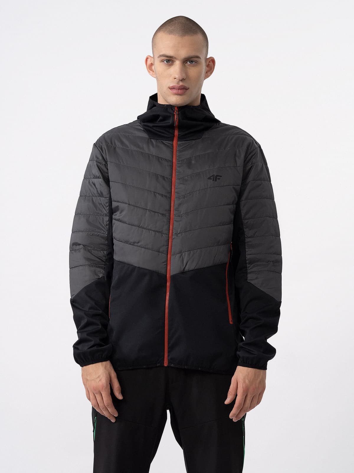4F 4FAW23TTJAM310 ANTHRACITE Pánská treková bunda US 3XL 4FAW23TTJAM310 ANTHRACITE - náhled 1