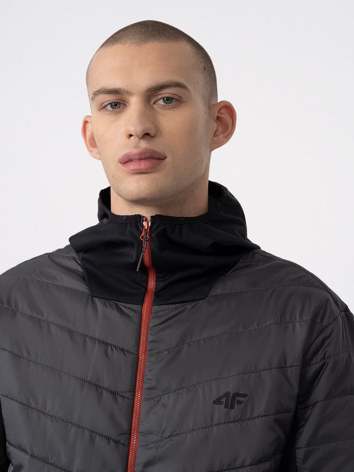 4F 4FAW23TTJAM310 ANTHRACITE Pánská treková bunda US 3XL 4FAW23TTJAM310 ANTHRACITE - náhled 3