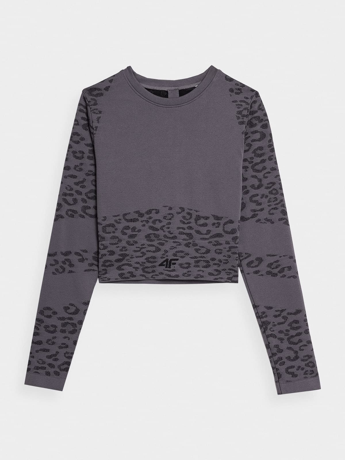 4F 4FAW23TFLOF152 MIDDLE GREY ALLOVER Dámské sportovní tričko US M/L 4FAW23TFLOF152 MID GREY ALLO - náhled 3