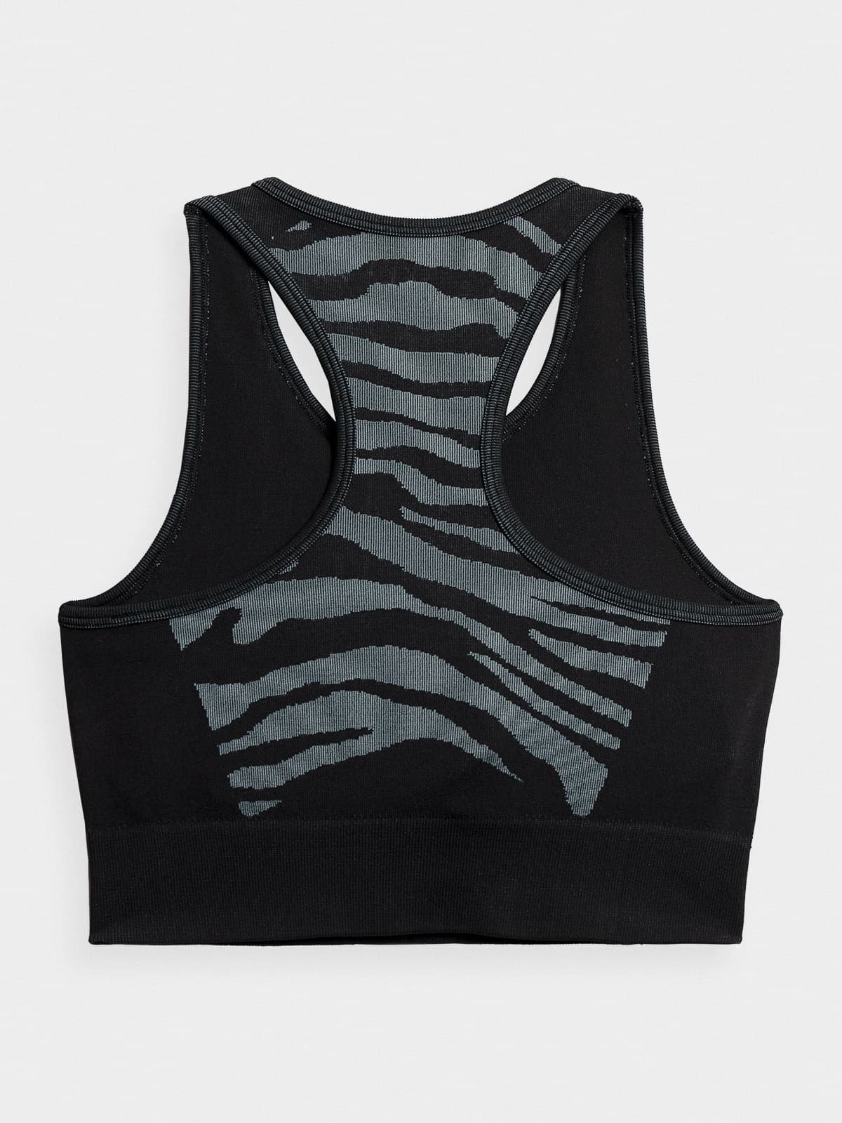 4F 4FAW23USBAF070 DEEP BLACK ALLOVER Dámská sportovní podprsenka US M/L 4FAW23USBAF070 DEEP BLACK ALL - náhled 4