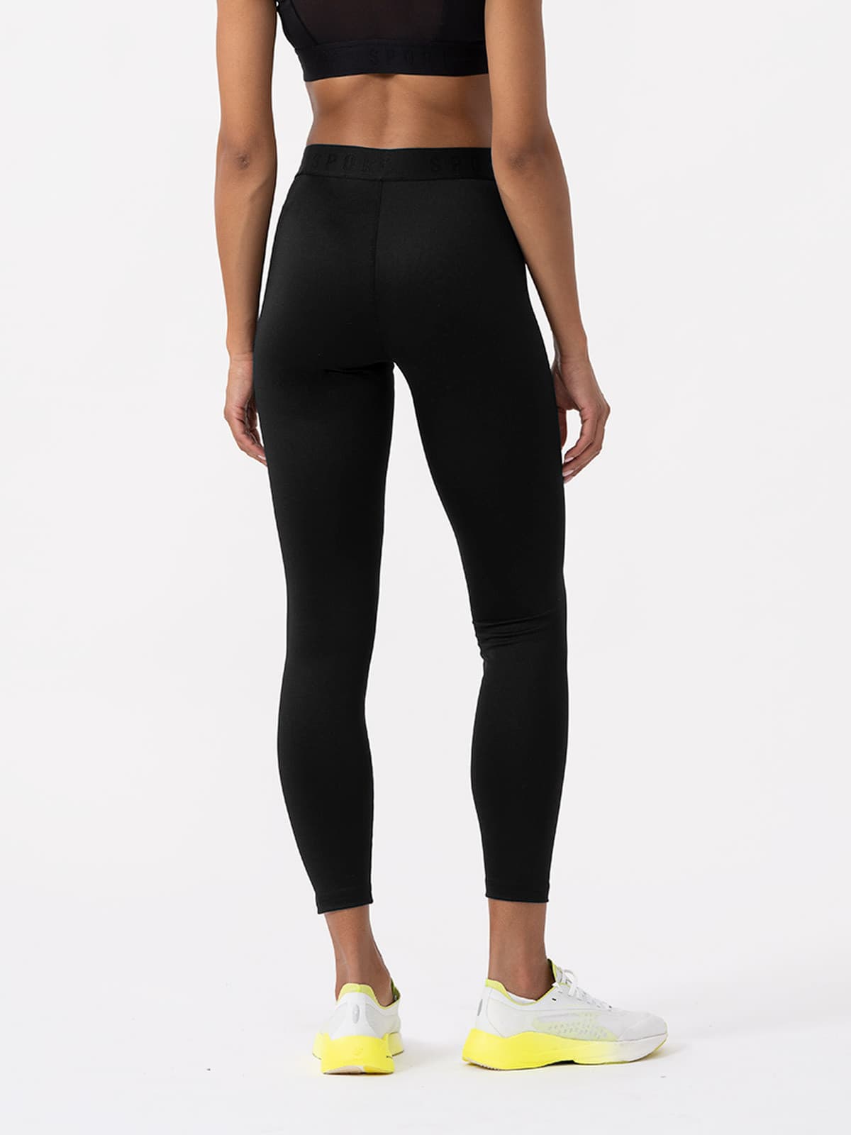4F 4FAW23TFTIF153 DEEP BLACK Dámské sportovní legíny US L 4FAW23TFTIF153 DEEP BLACK - náhled 2