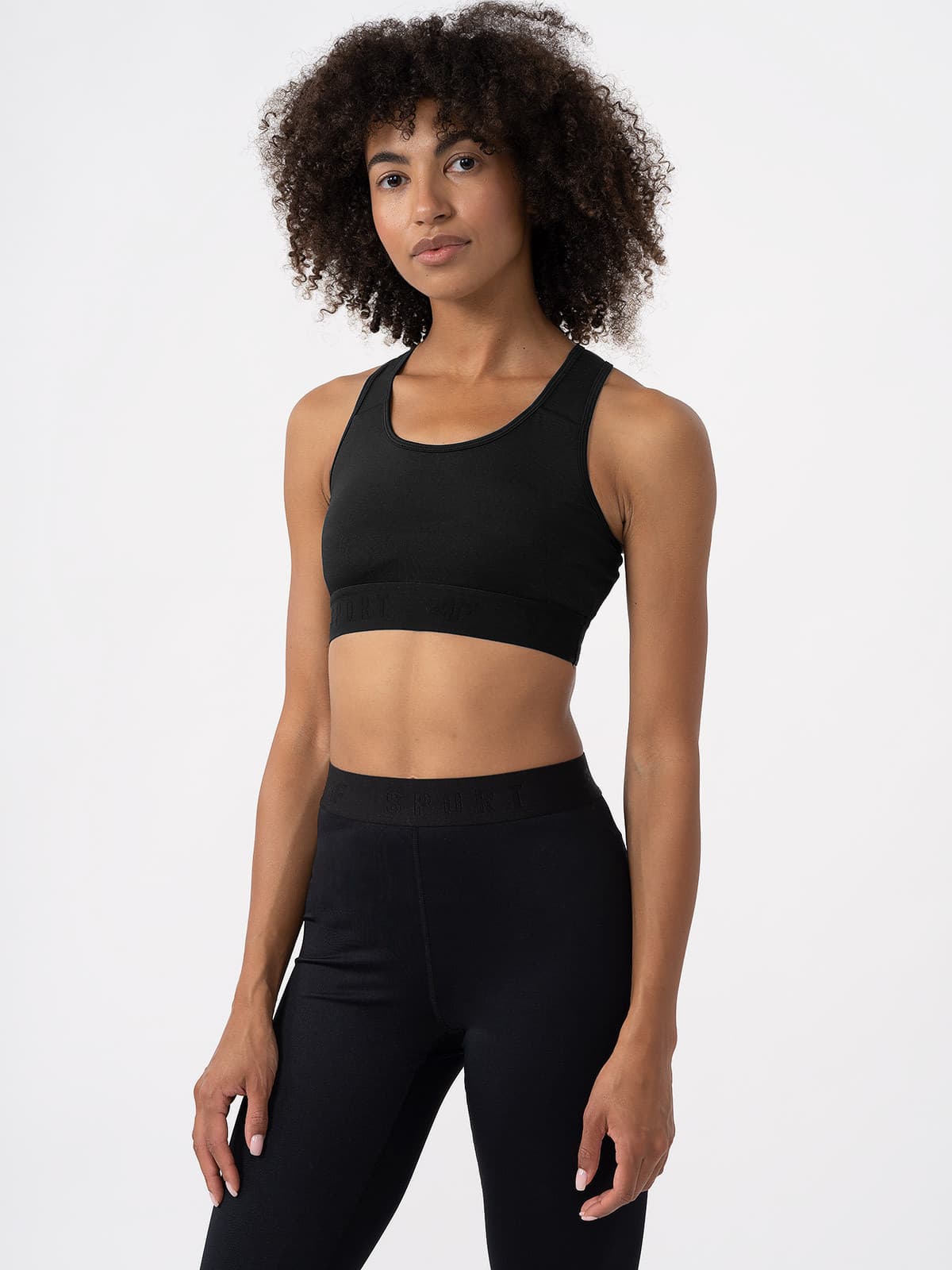 4F 4FAW23USBAF077 DEEP BLACK Dámská sportovní podprsenka US L 4FAW23USBAF077 DEEP BLACK - náhled 1