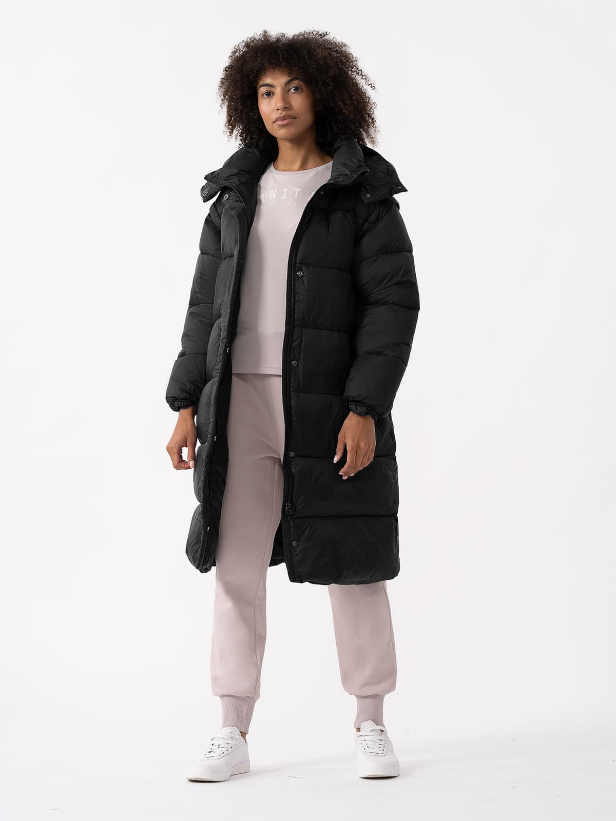4F 4FAW23TDJAF238 DEEP BLACK Dámská bunda/vesta US L 4FAW23TDJAF238 DEEP BLACK - náhled 2