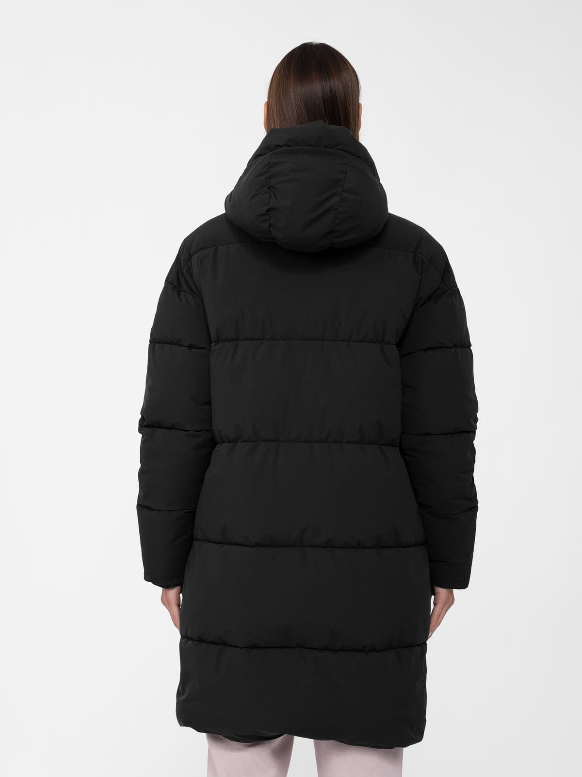 4F 4FAW23TDJAF236 DEEP BLACK Dámská bunda US L 4FAW23TDJAF236 DEEP BLACK - náhled 2