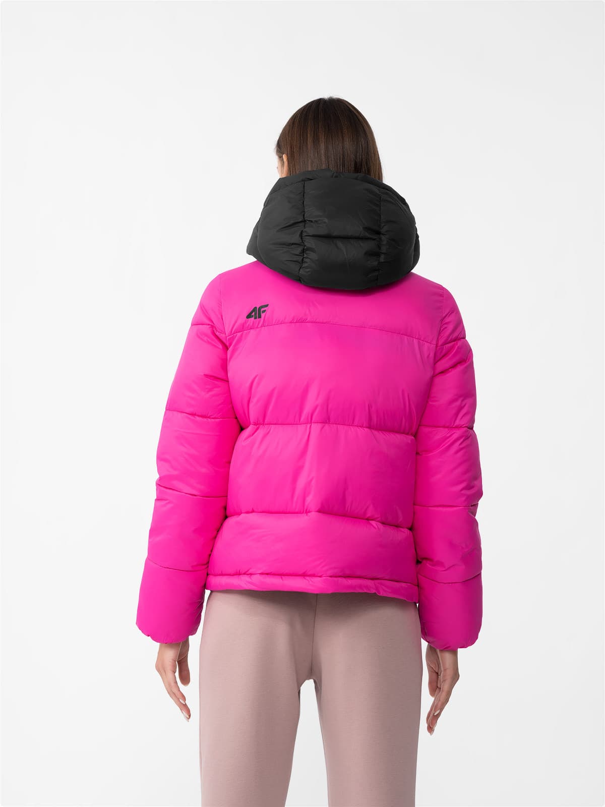 4F 4FAW23TDJAF230 HOT PINK Dámská bunda US L 4FAW23TDJAF230 HOT PINK - náhled 3