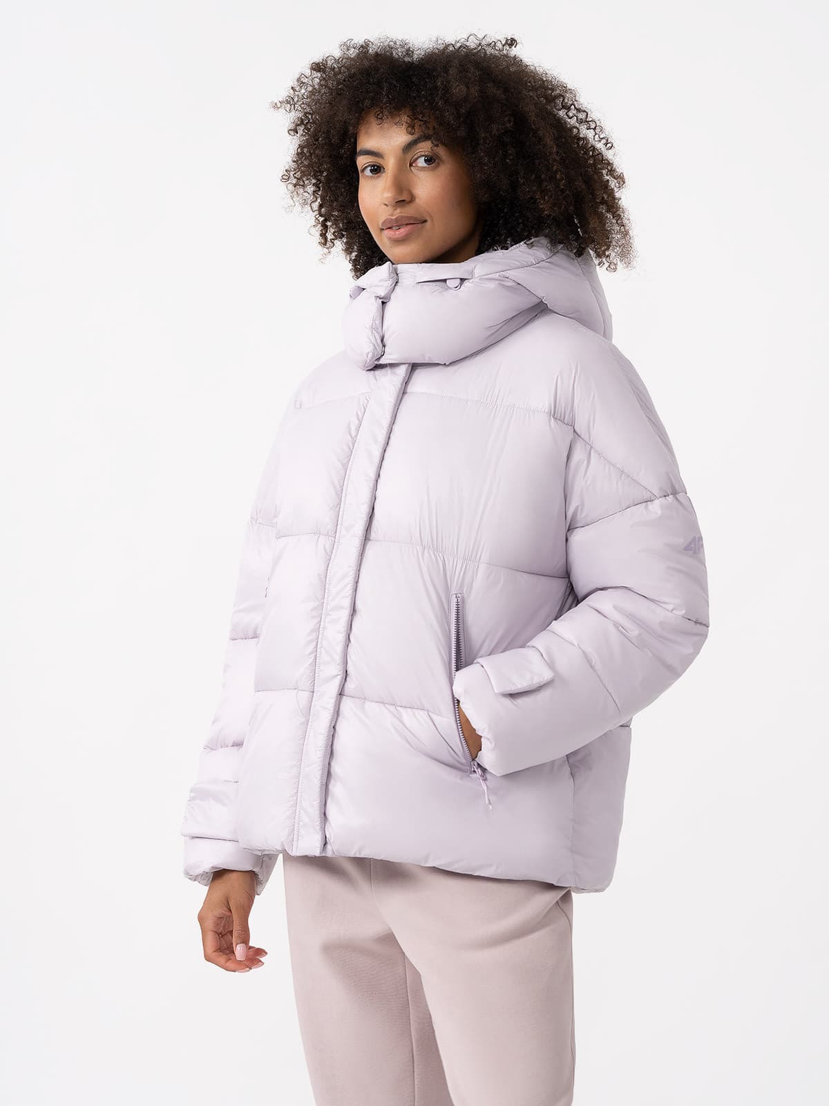 4F 4FAW23TDJAF231 LIGHT VIOLET Dámská bunda US L 4FAW23TDJAF231 LIGHT VIOLET - náhled 1