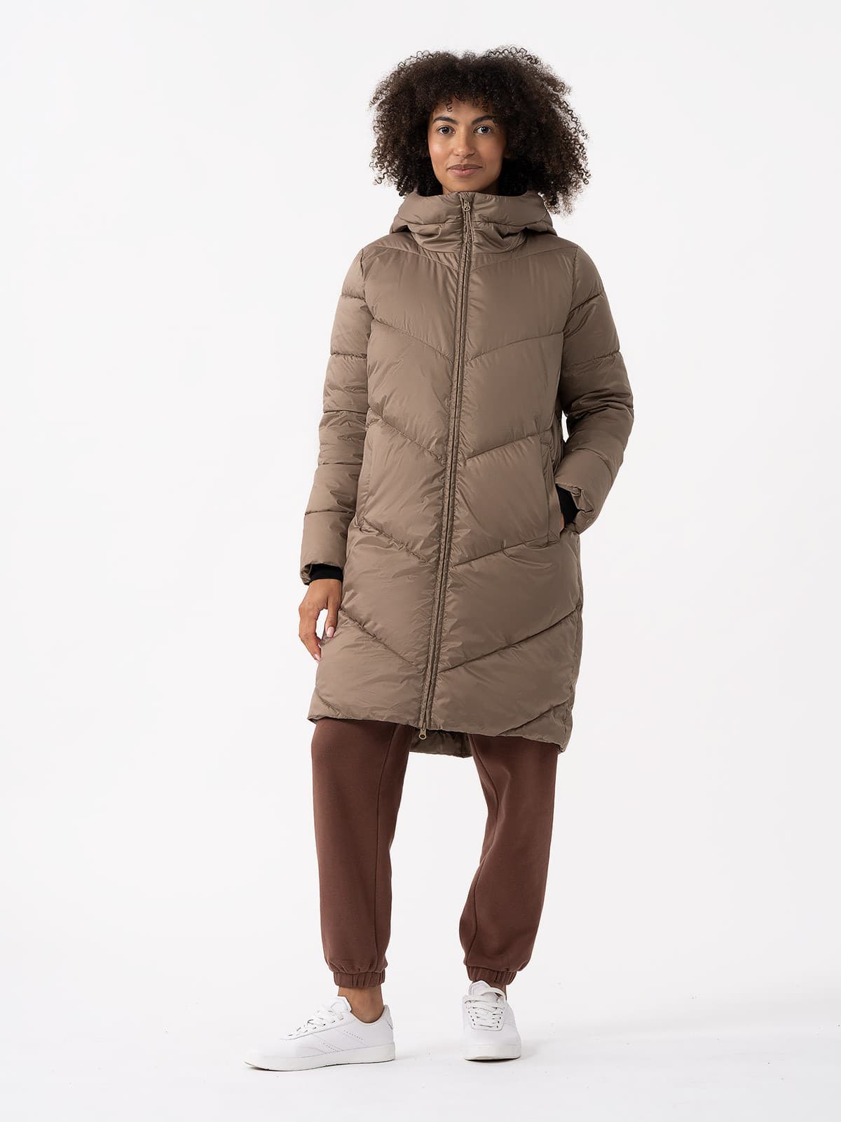 4F 4FAW23TDJAF235 LIGHT BROWN Dámský kabát US XL 4FAW23TDJAF235 LIGHT BROWN - náhled 1