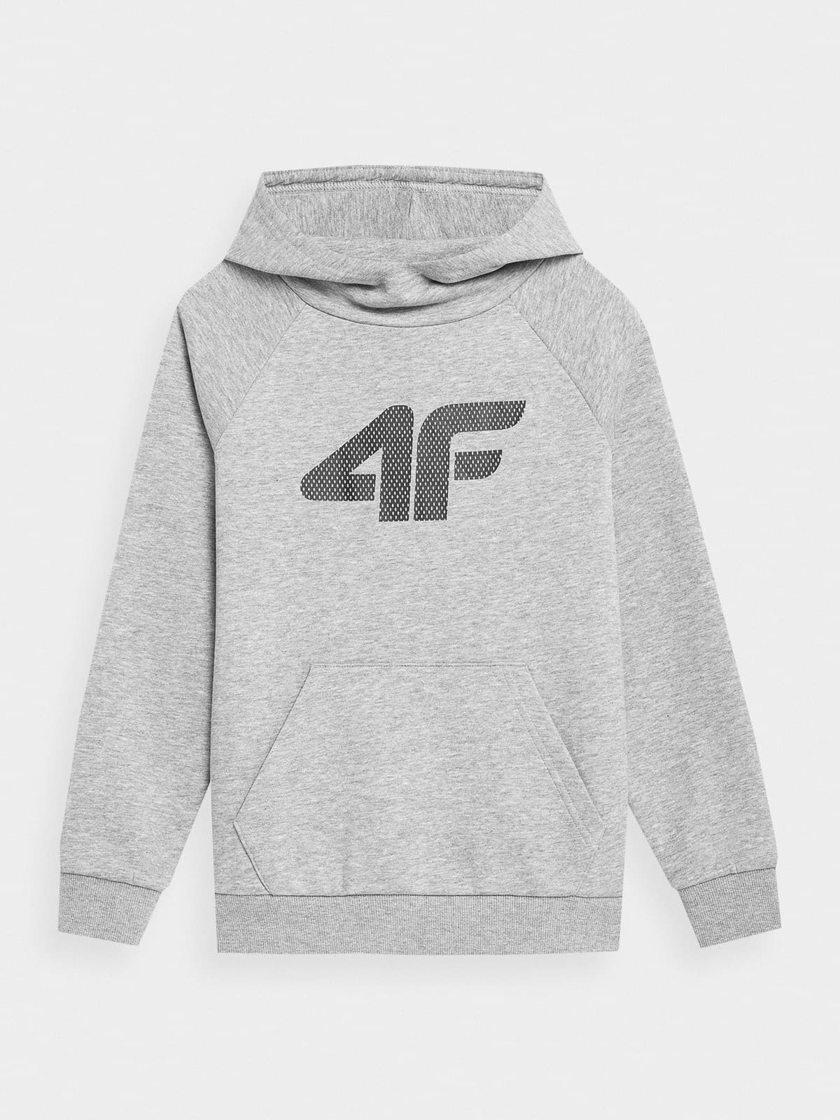 4F 4FJAW23TSWSM626 COLD LIGHT GREY MELANGE Dětská mikina EU 122 4FJAW23TSWSM626 C LI GREY MEL