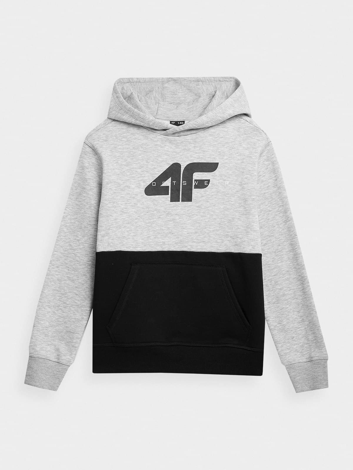 4F 4FJAW23TSWSM628 COLD LIGHT GREY MELANGE Dětská mikina EU 122 4FJAW23TSWSM628 C LI GREY MEL - náhled 1