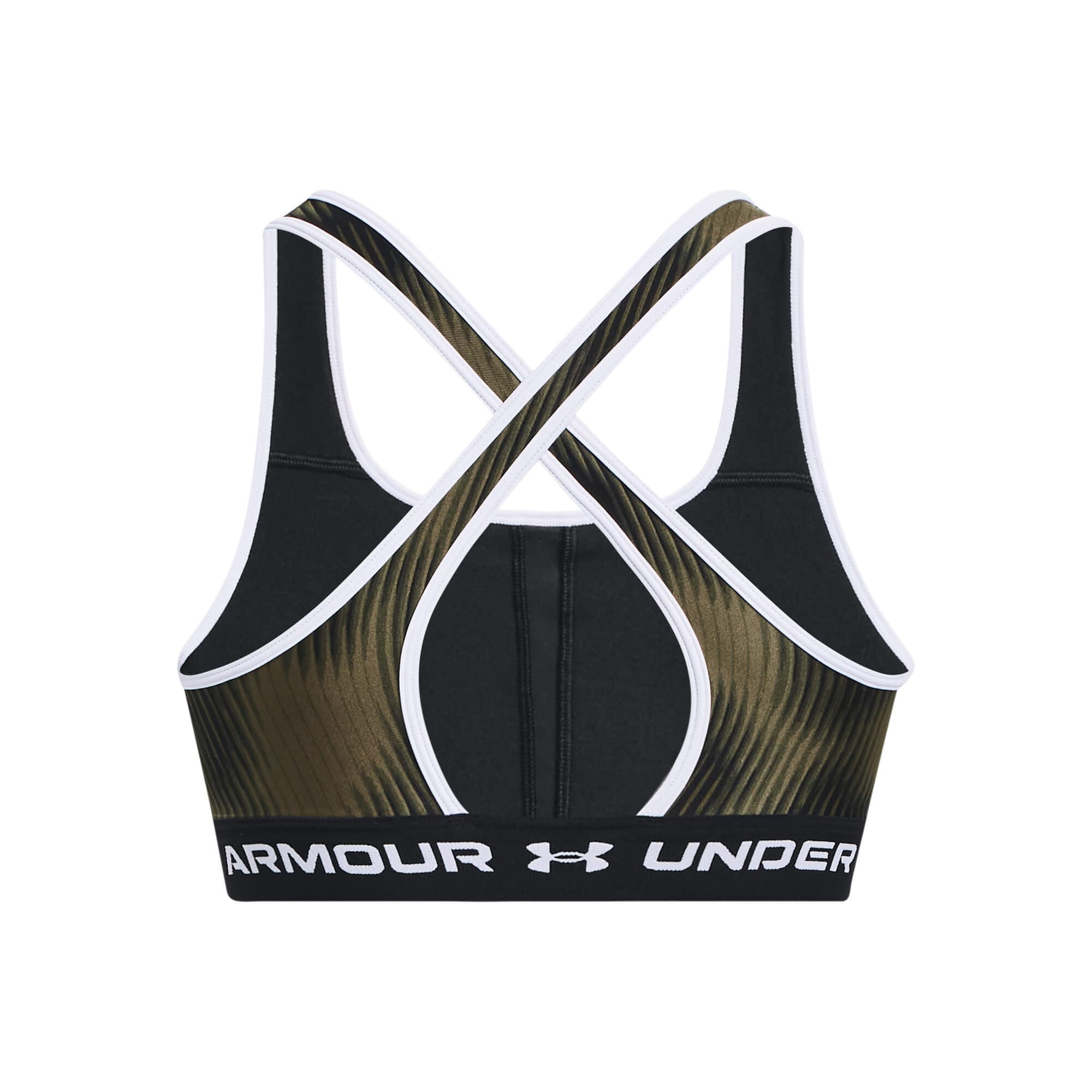 Under Armour UA Crossback Mid Print Dámská sportovní podprsenka US M 1361042-390 - náhled 2