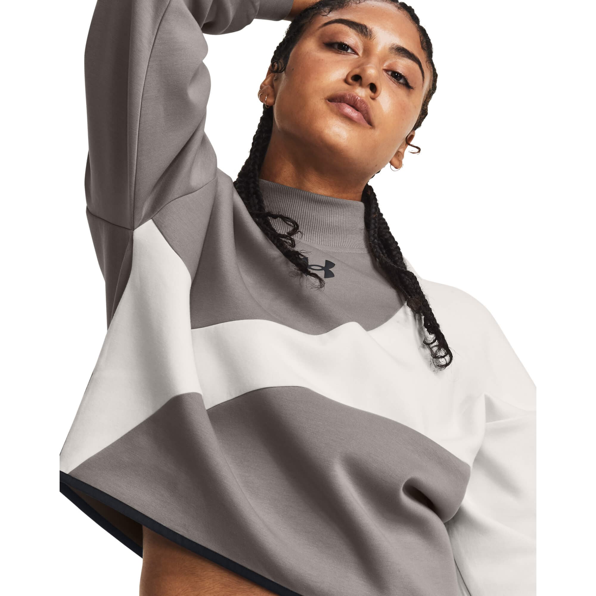Under Armour Unstoppable Flc Crop Crew Dámská mikina US L 1379845-294 - náhled 5