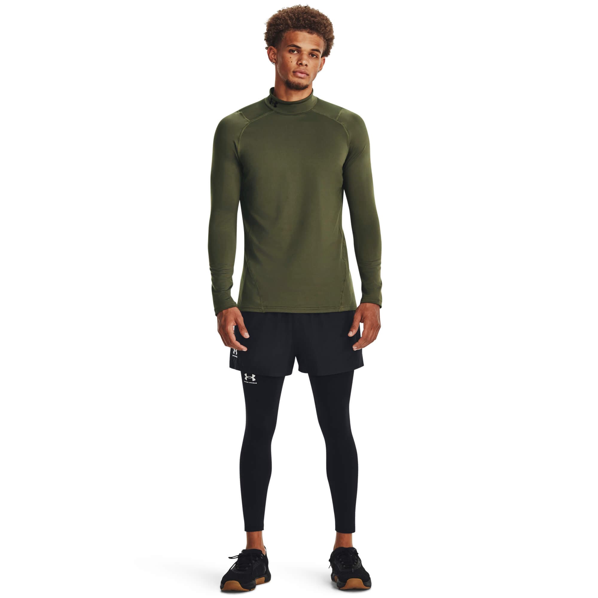 Under Armour UA CG Armour Fitted Mock Pánské tričko US XXL 1366066-390 - náhled 3