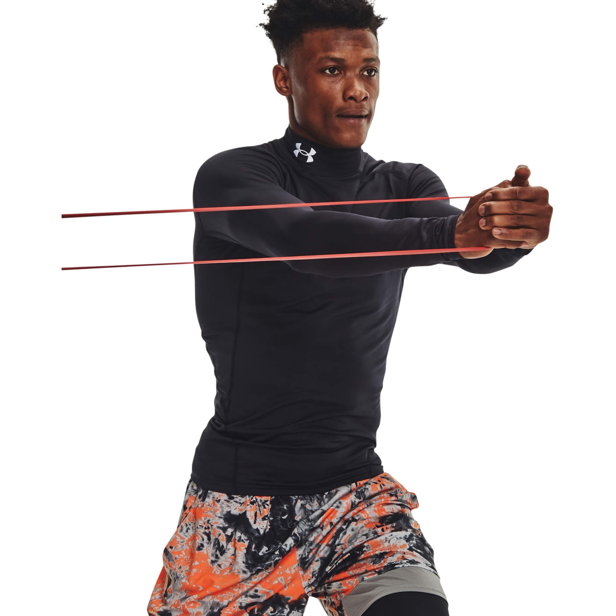 Under Armour UA CG Armour Comp Mock Pánské kompresní tričko US M 1366072-001 - náhled 3