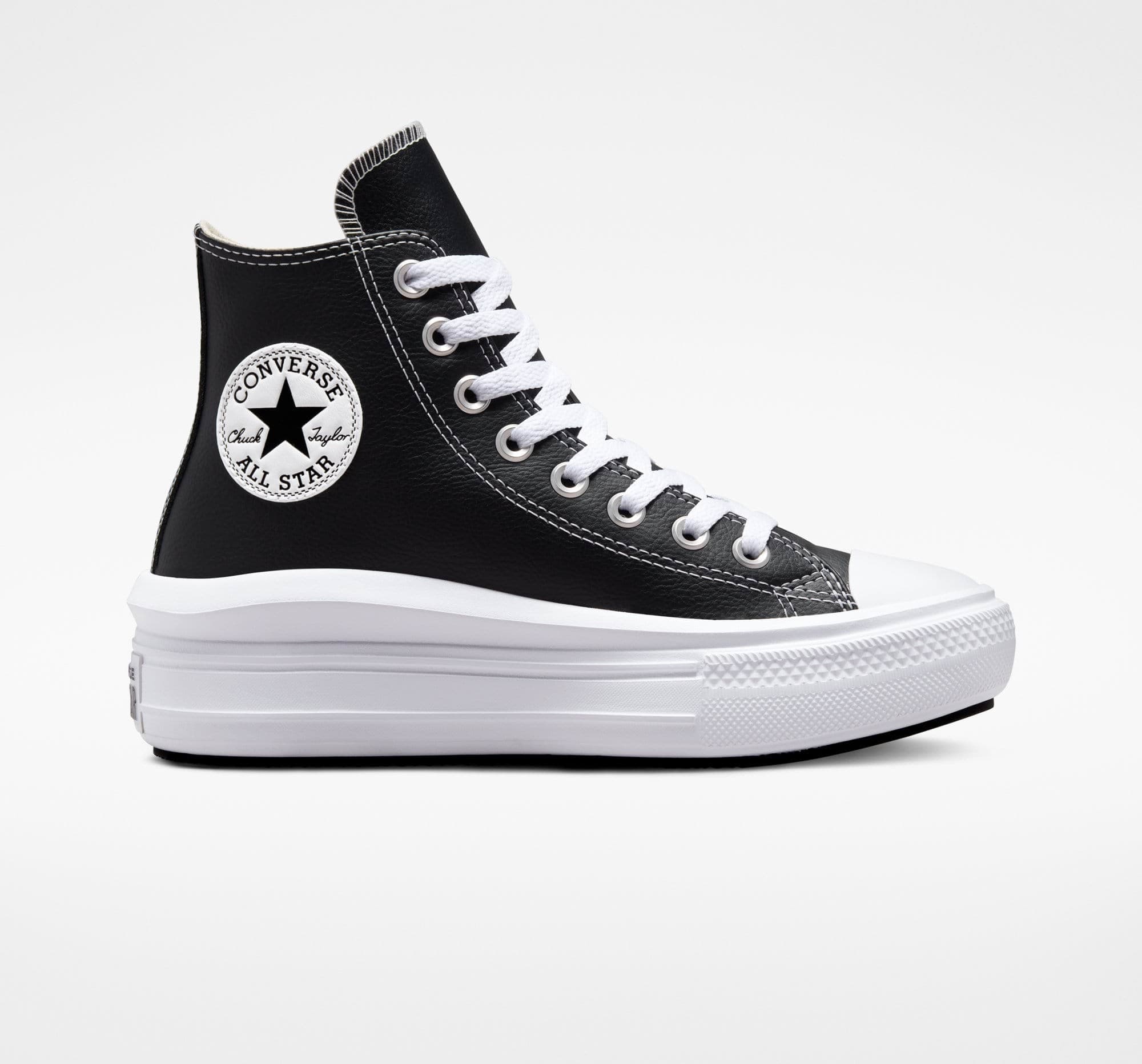 converse CHUCK TAYLOR ALL STAR MOVE PLATFORM FOUNDATIONAL LEATHER Dámské boty EU 36.5 A04294C - náhled 1