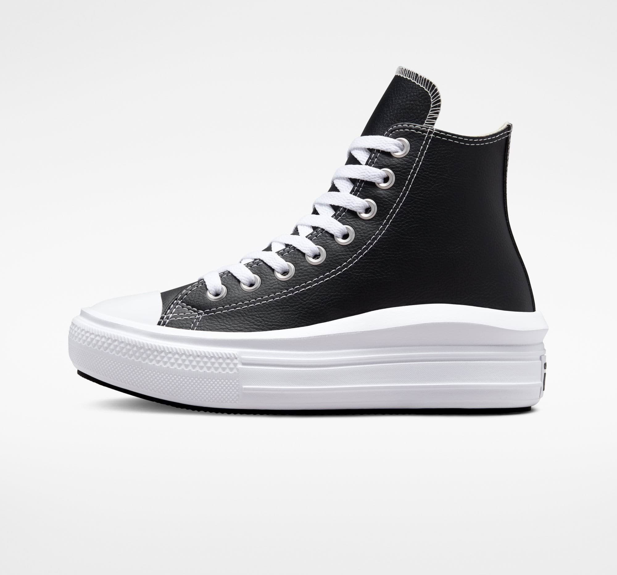 converse CHUCK TAYLOR ALL STAR MOVE PLATFORM FOUNDATIONAL LEATHER Dámské boty EU 36.5 A04294C - náhled 2