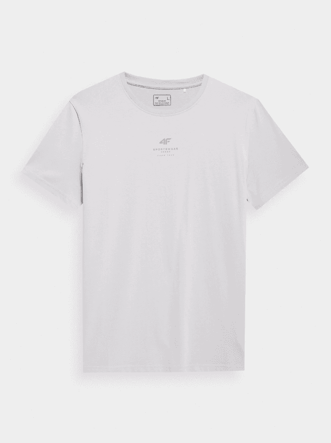 4F 4FSS23TTSHM363 GREY Pánské tričko US 3XL 4FSS23TTSHM363 GREY