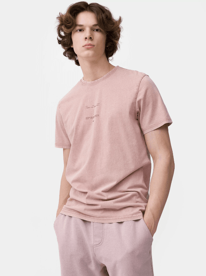 4F 4FSS23TTSHM296 PALE CORAL Pánské tričko US 3XL 4FSS23TTSHM296 PALE CORAL - náhled 3