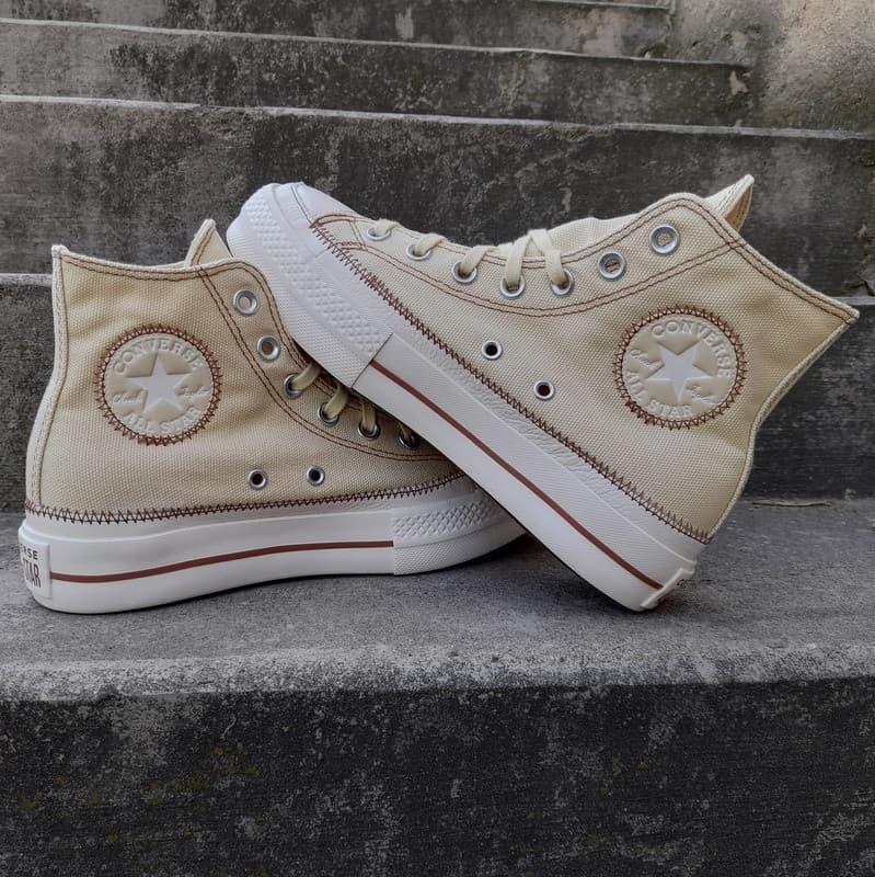 converse CHUCK TAYLOR ALL STAR LIFT PLATFORM CONTRAST STITCHING Dámské boty EU 36.5 A04659C - náhled 3