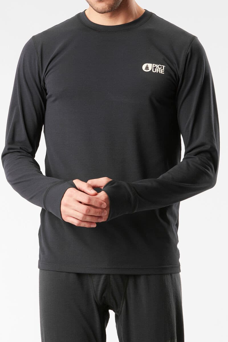 Picture Nangha L/S Pánské funkční triko US L MTS1072-BLACK - náhled 5