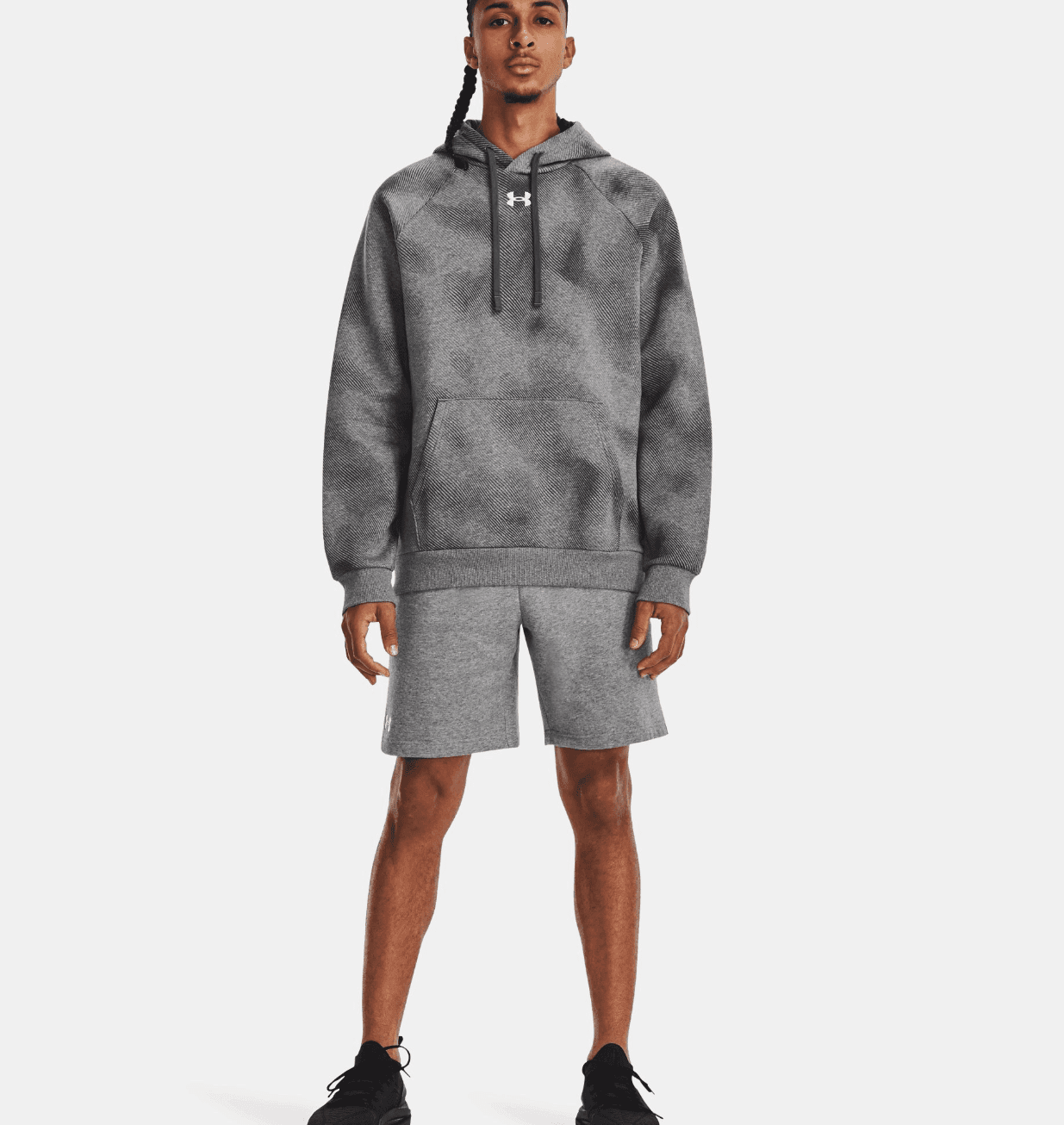 Under Armour UA Rival Fleece Printed HD Pánská mikina US M 1379759-025 - náhled 5