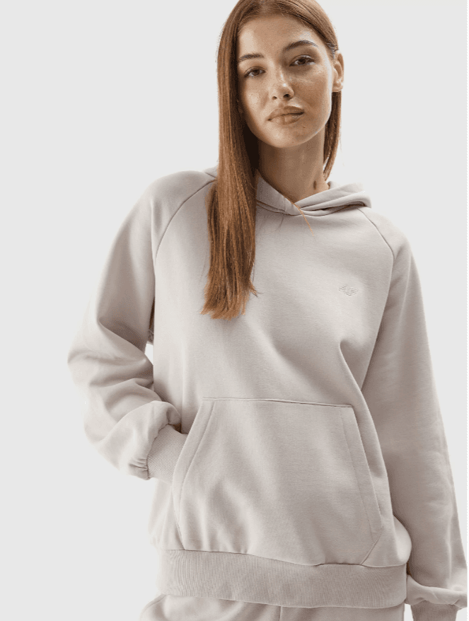 4F 4FAW23TSWSU704 BEIGE Unisex mikina US L 4FAW23TSWSU704 BEIGE - náhled 3