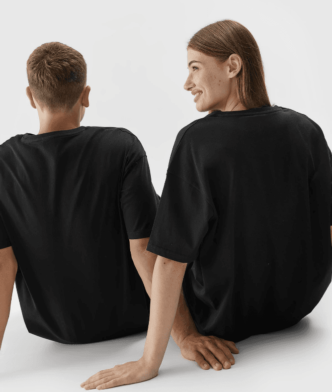 4F 4FAW23TTSHU0885 DEEP BLACK Unisex tričko US L 4FAW23TTSHU0885 DEEP BLACK - náhled 3