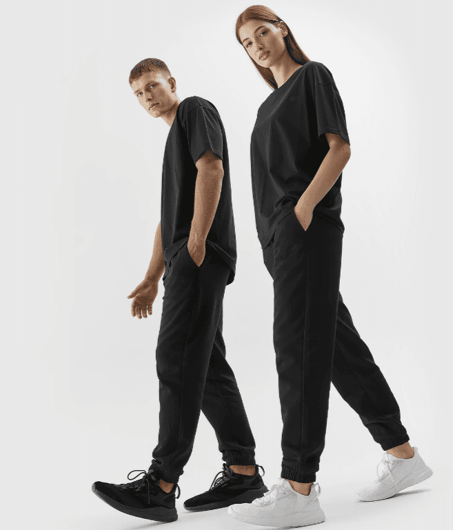 4F 4FAW23TTSHU0885 DEEP BLACK Unisex tričko US L 4FAW23TTSHU0885 DEEP BLACK - náhled 4