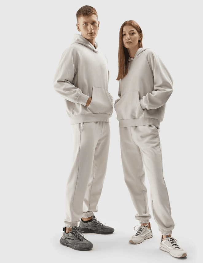 4F 4FAW23TTROU460 BEIGE Unisex tepláky US L 4FAW23TTROU460 BEIGE - náhled 4