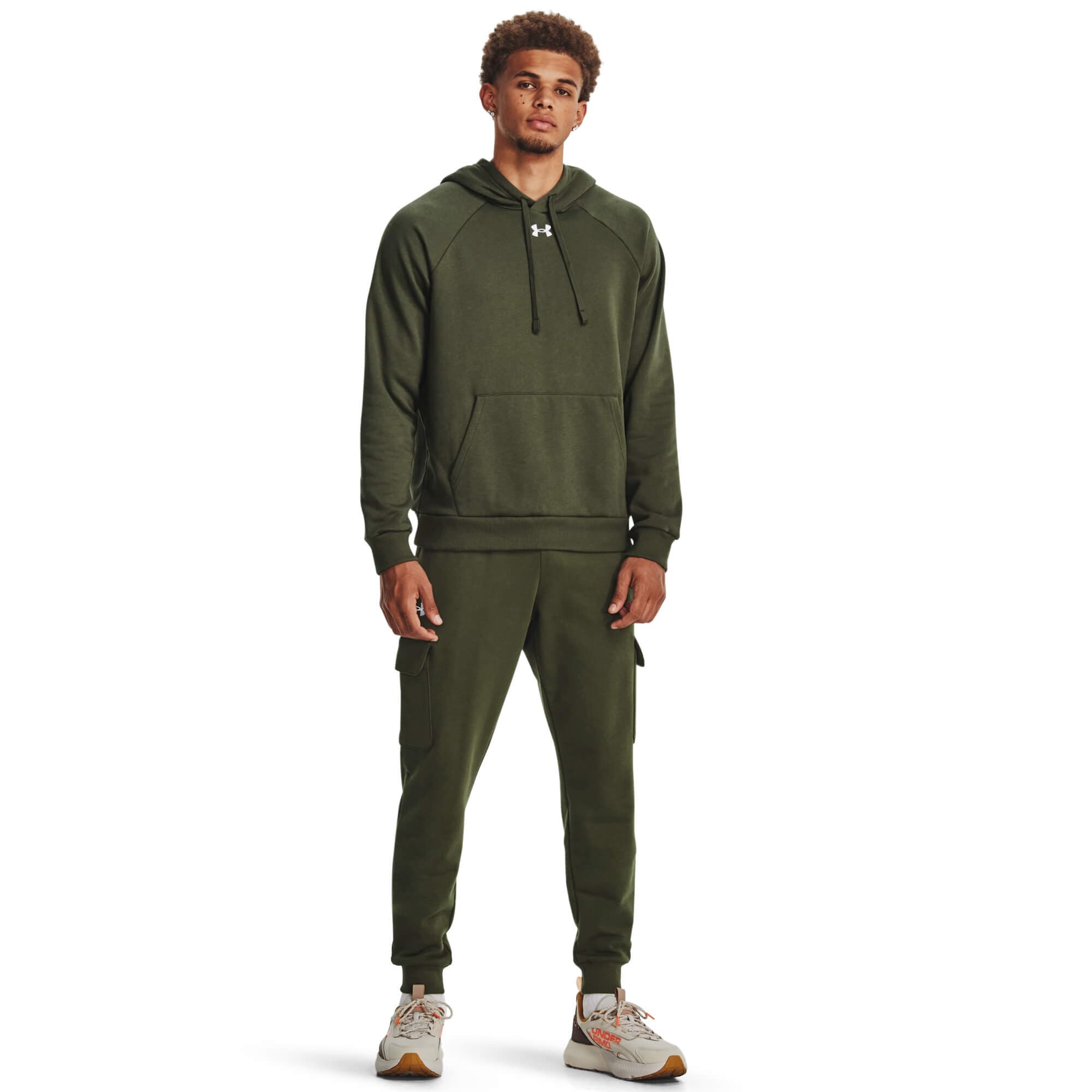 Under Armour UA Rival Fleece Hoodie Pánská mikina US L 1379757-390 - náhled 5