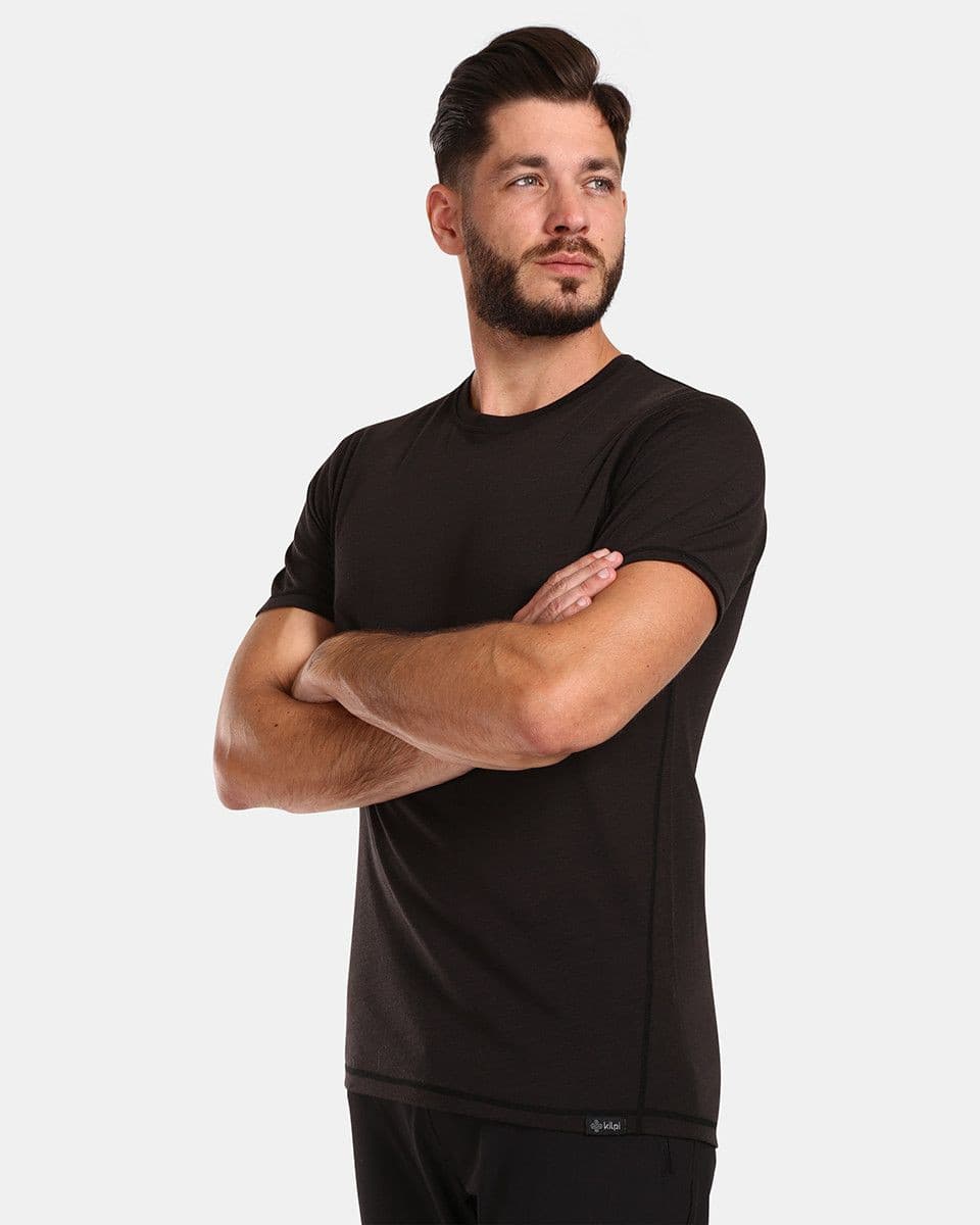 Kilpi SLOPER-M Pánské tričko z merino vlny US L UM0303KIBLK - náhled 2