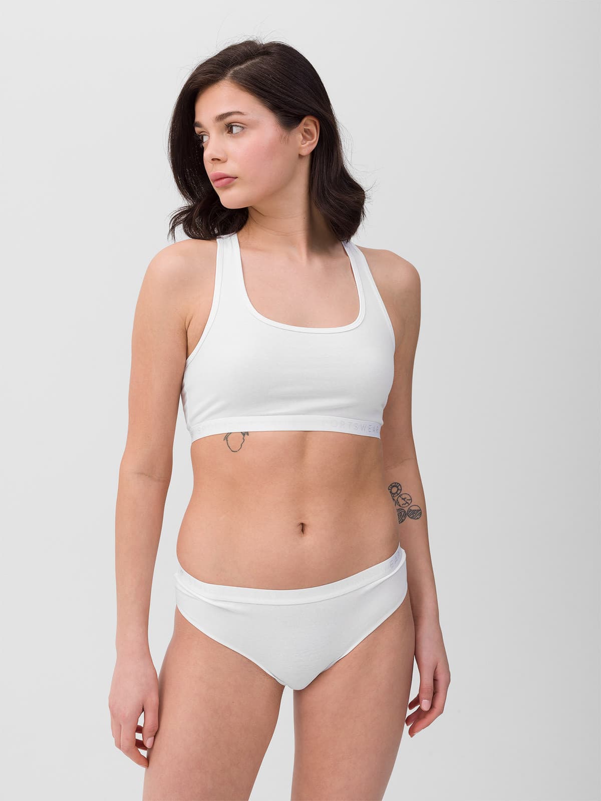 4F BRA F027 (2pack) Podprsenky US L 4FWSS24UBRAF027 WHITE - náhled 1