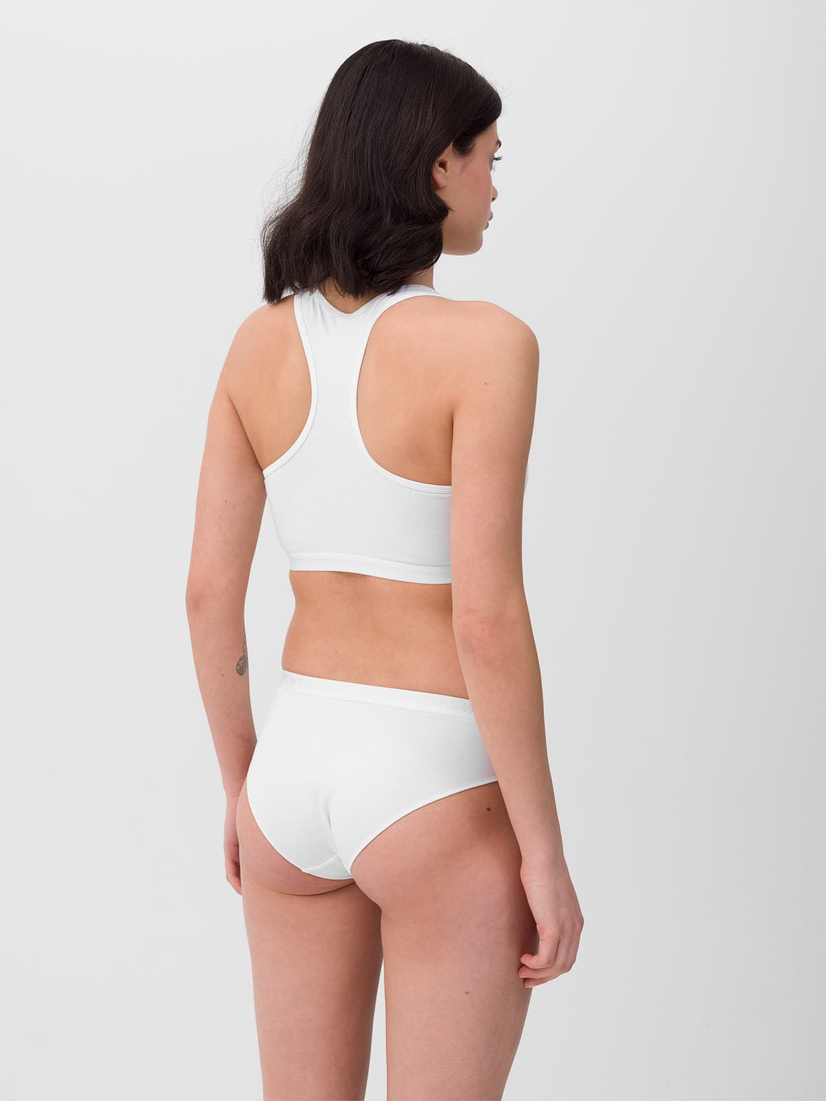 4F BRA F027 (2pack) Podprsenky US L 4FWSS24UBRAF027 WHITE - náhled 2
