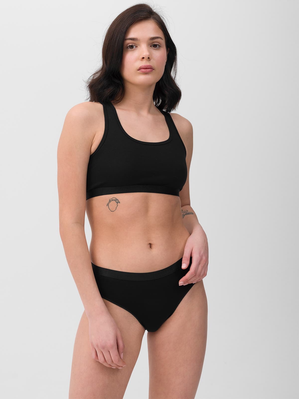 4F BRA F027 (2pack) Podprsenky US L 4FWSS24UBRAF027 DEEP BLACK - náhled 1