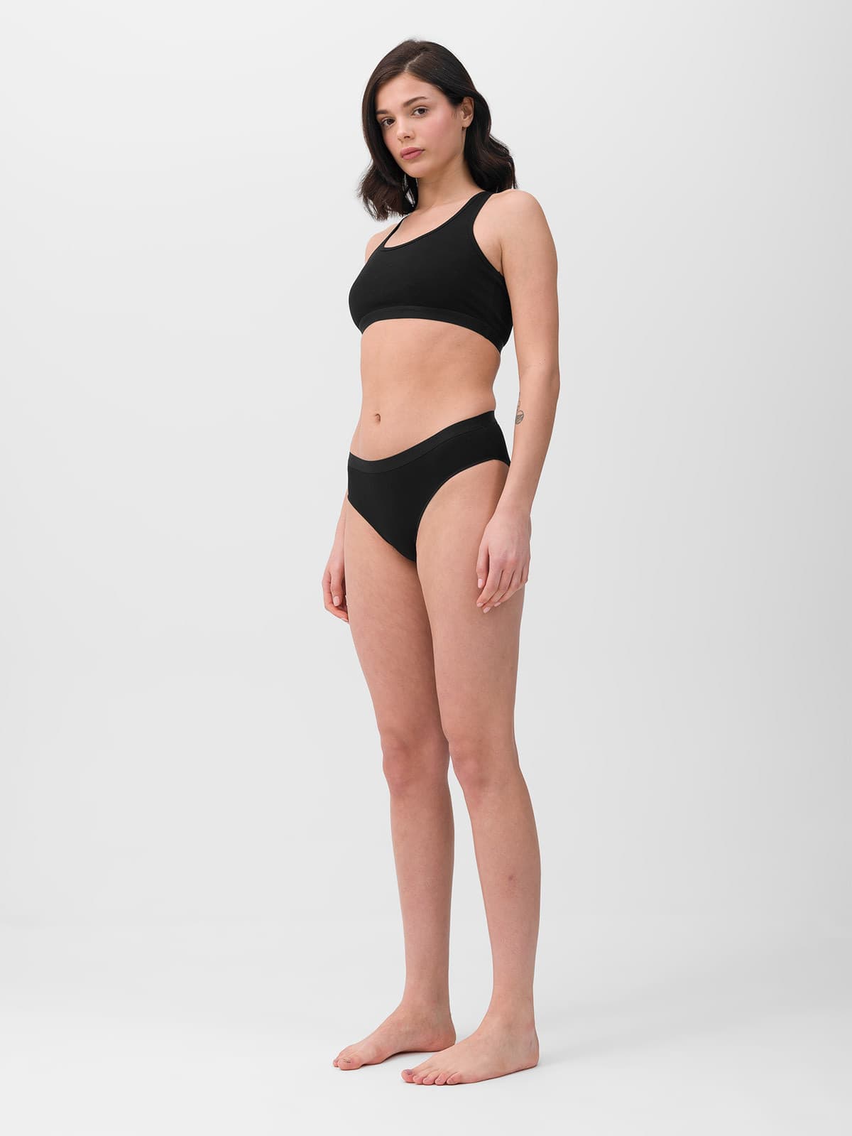 4F PANTIES F017 (2pack) Dámské kalhotky US L 4FWSS24UPTSF017 DEEP BLACK - náhled 3