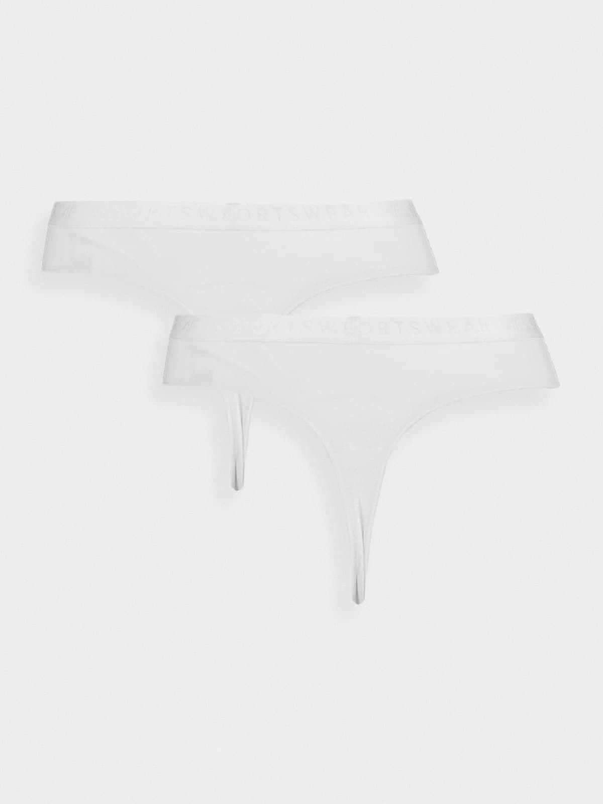 4F PANTIES F018 (2pack) Dámské tanga US L 4FWSS24UPTSF018 WHITE - náhled 2