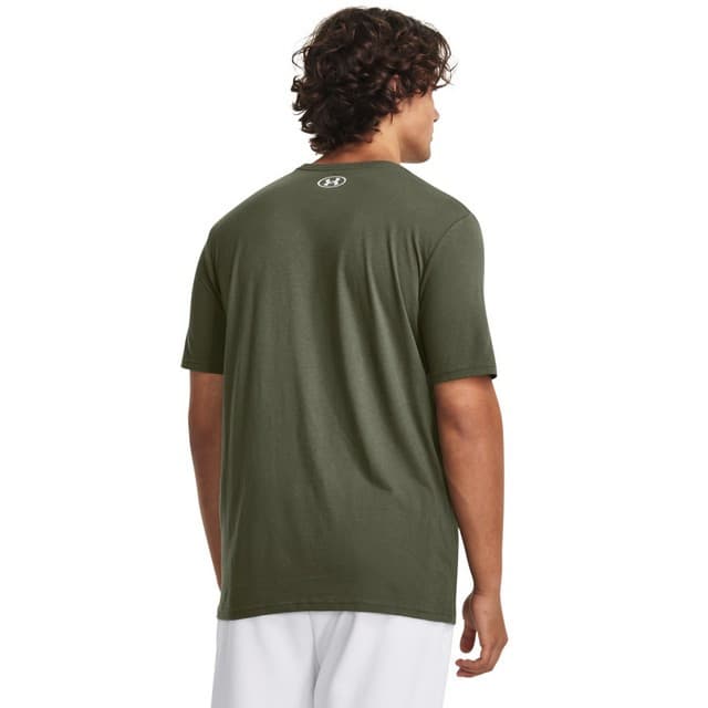 Under Armour UA CAMO CHEST STRIPE SS Pánské tričko US L 1376830-390 - náhled 2