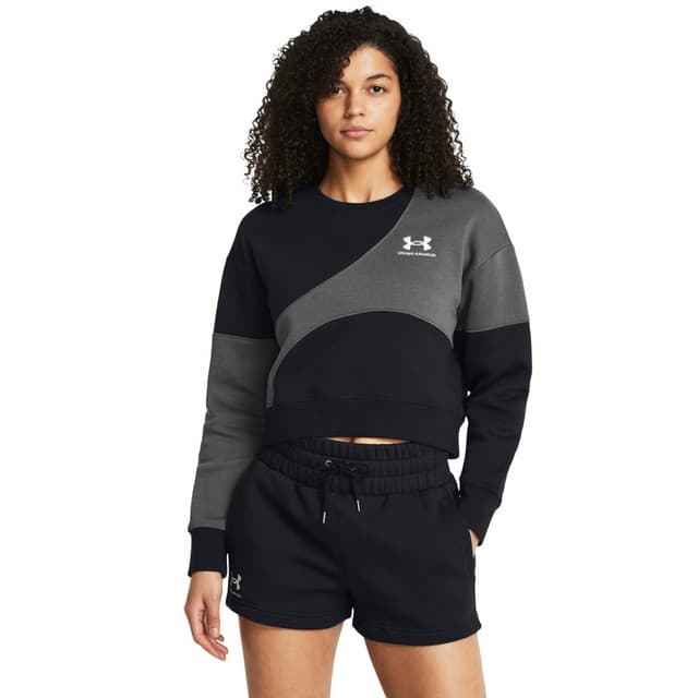 Under Armour Essential Fleece Crop Crew Dámská mikina US L 1382721-001 - náhled 1
