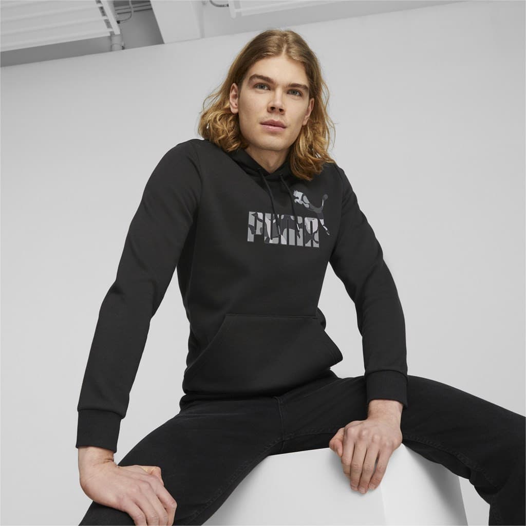 Puma ESS+ CAMO Graphic Hoodie FL Pánská mikina US L 675946-01 - náhled 1