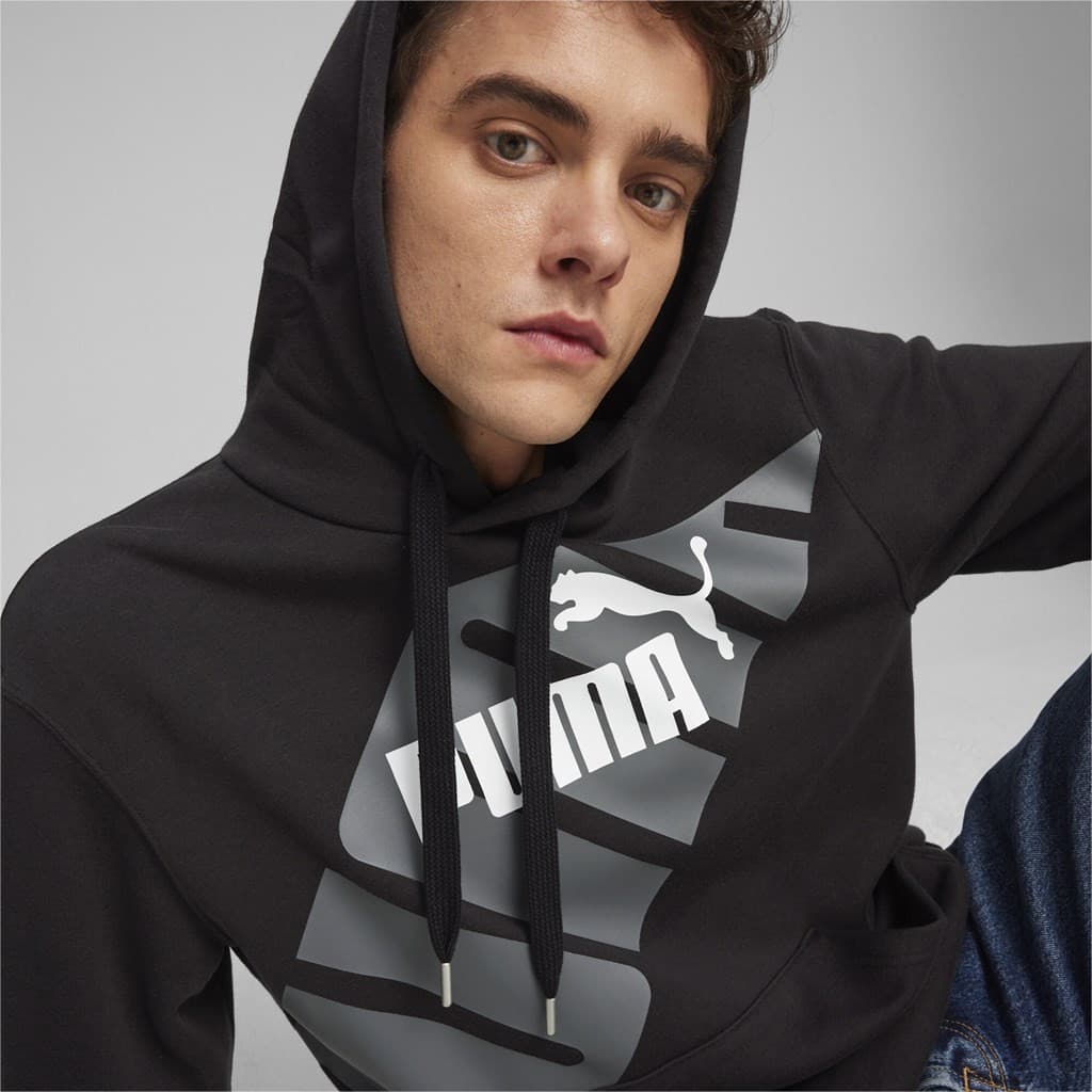 Puma POWER Graphic Hoodie TR Pánská mikina US XXL 678963-01 - náhled 4