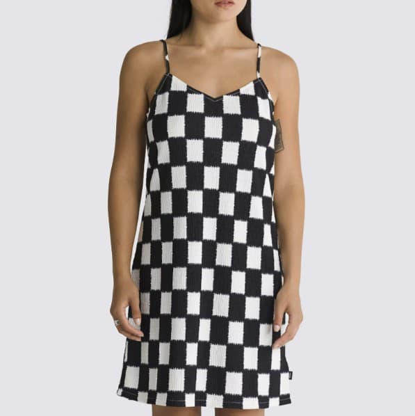 Vans BENTON CHECKER CAMI DRESS Dámské šaty US M VN000GB31KP1